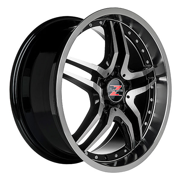 GT Black Polished Chrome Rivets - 8x18, 5x112, 66.6, 45,